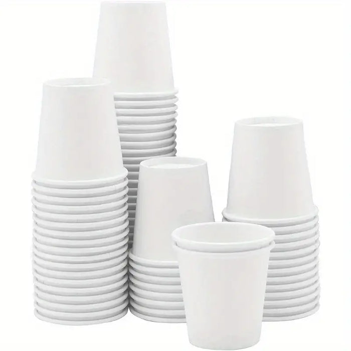 White Recyclable Paper Shot Cup 30ml