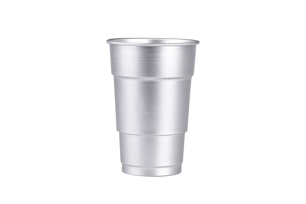 Reusable Aluminium Pint Glass 620ml - UKCA Stamped to Line