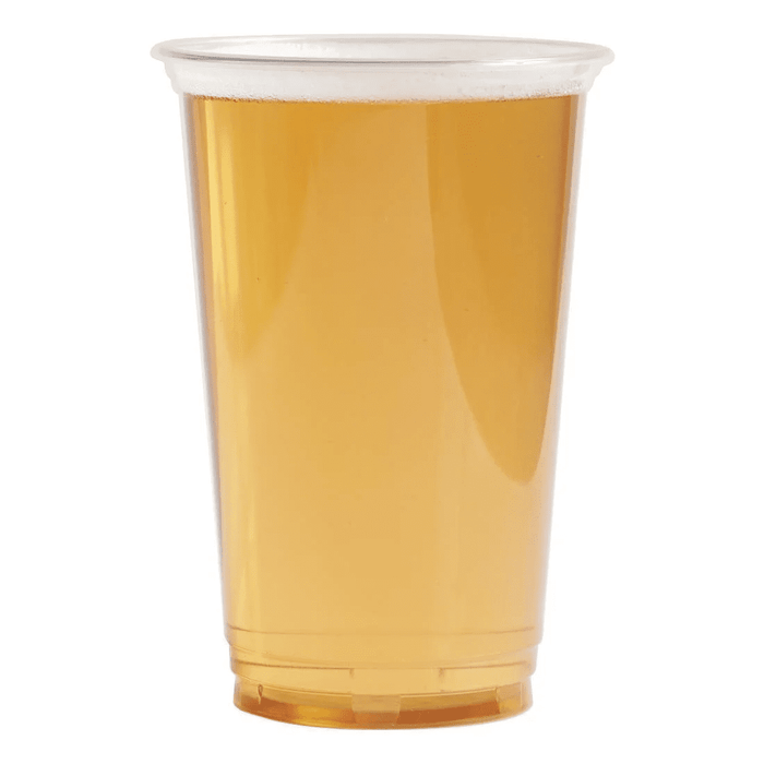 Clear Recycled Plastic Pint Glass 568ml - RPET CE Stamped to Rim