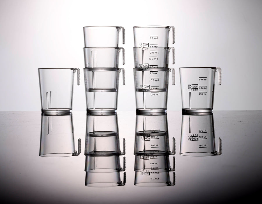 Reusable Plastic Hanging Shot Glass 70ml - Polycarbonate