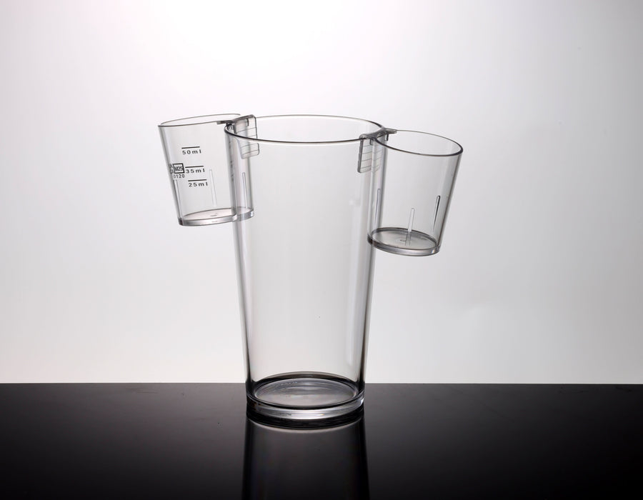 Reusable Plastic Hanging Shot Glass 70ml - Polycarbonate