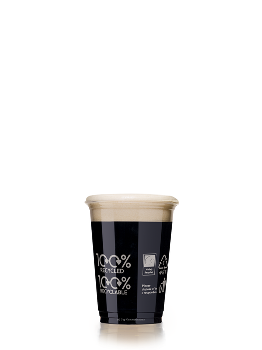 100% rPET Recycled Plastic Pint Glass 568ml- UKCA Stamped to Rim