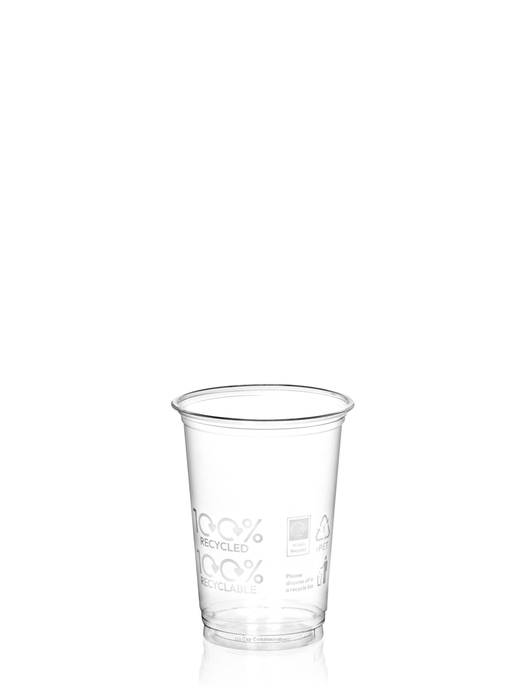 100% Recycled Plastic Half Pint Glass 284ml - RPET UKCA Stamped to Rim